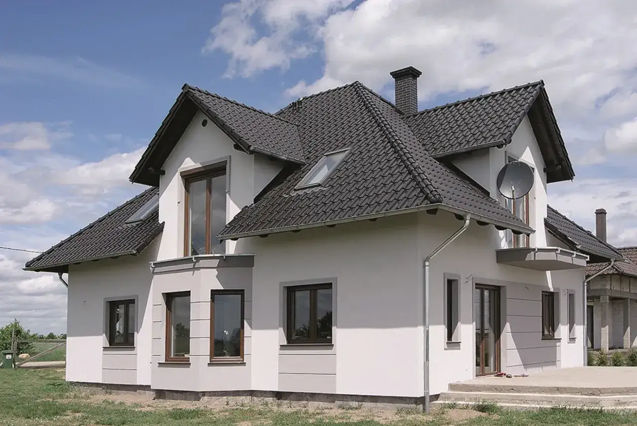 Różne rodzaje elewacji budynku