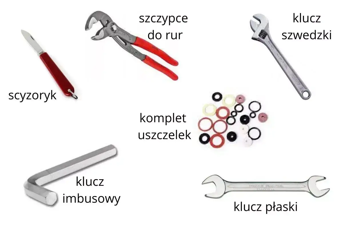narzędzia do wymiany kranu